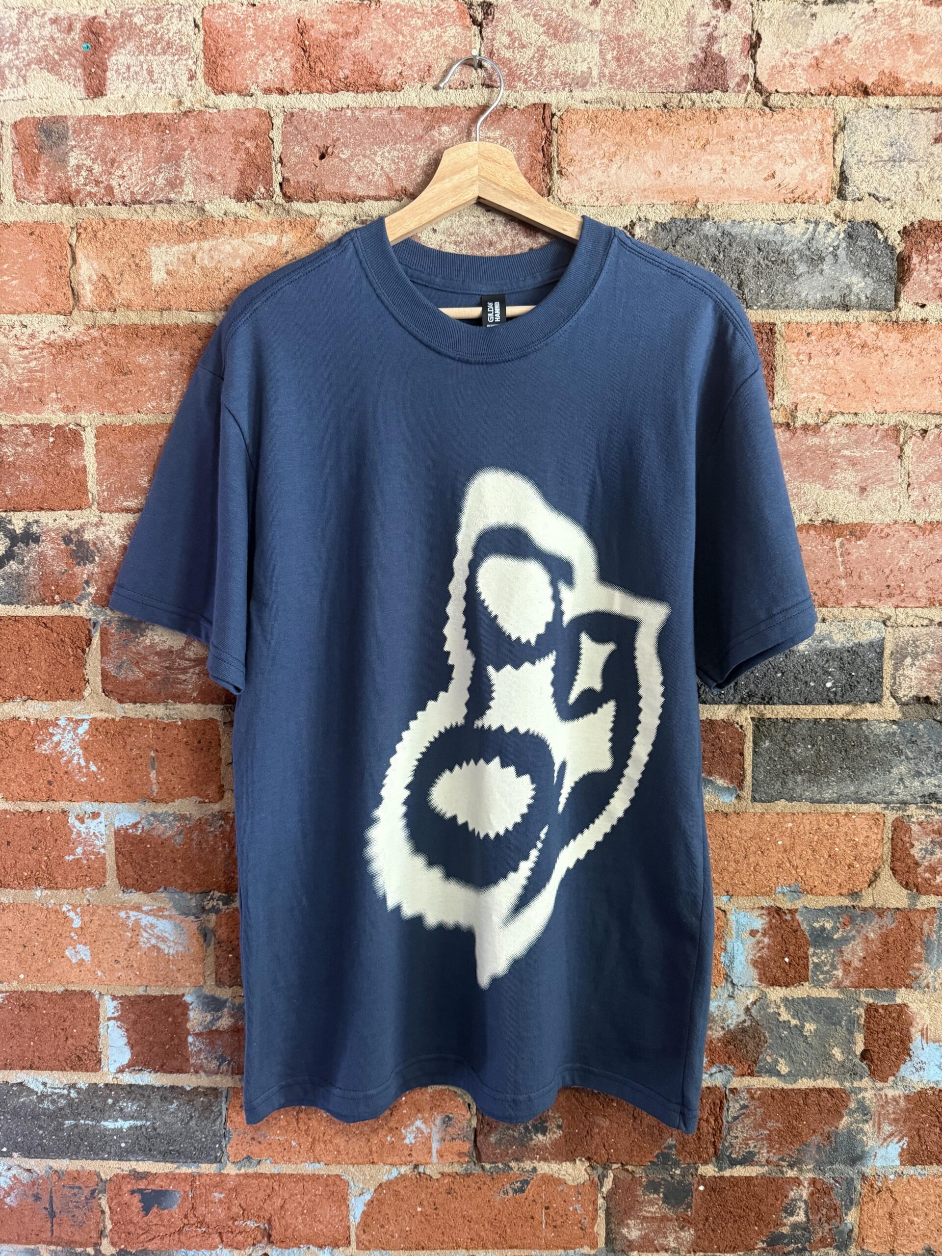 Gang Gang T-Shirt (Navy and Cream)
